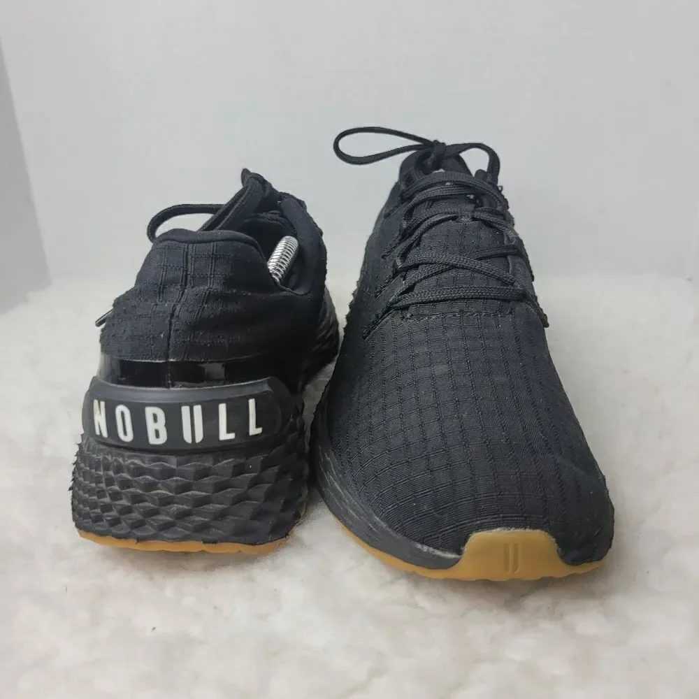 Nobull Ripstop Unisex Shoes Size  M 11 W 12  Runner Black Gum Running Shoes